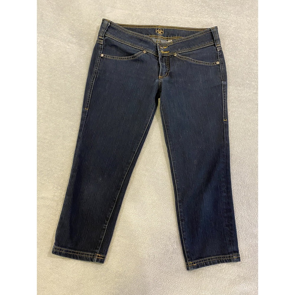 Bebe Women's Size 29 Blue Skinny Low Rise Dark Wash Cotton Blend Stretch Jeans